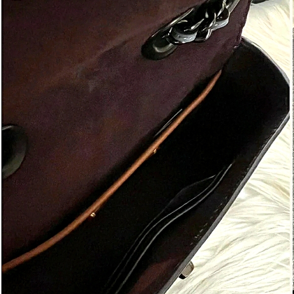 COACH MADISON GRAY PEBBLE LEATHER & SUEDE CROSSBODY BAG NWT W/DUSTBAG RARE - Picture 13 of 16